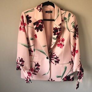 Nine West Pink Floral Blazer